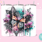 20oz SUBLIMATION TRANSFER - COLORFUL BUTTERFLY