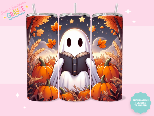 20oz SUBLIMATION TRANSFER - BOOK GHOSTIE