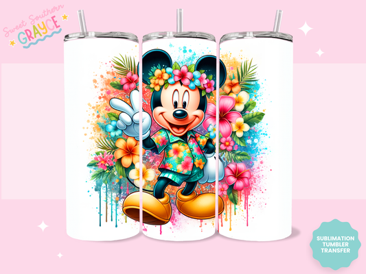 20oz SUBLIMATION TRANSFER - SUMMER MOUSE