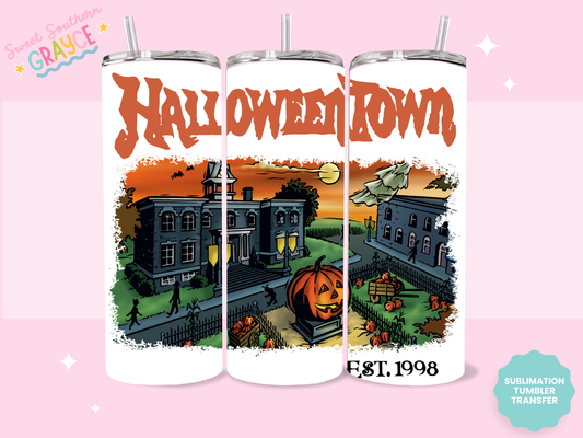 20oz SUBLIMATION TRANSFER - HALLOWEEN TOWN