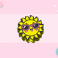 3D STRAW TOPPER- SUN WITH GLASSES