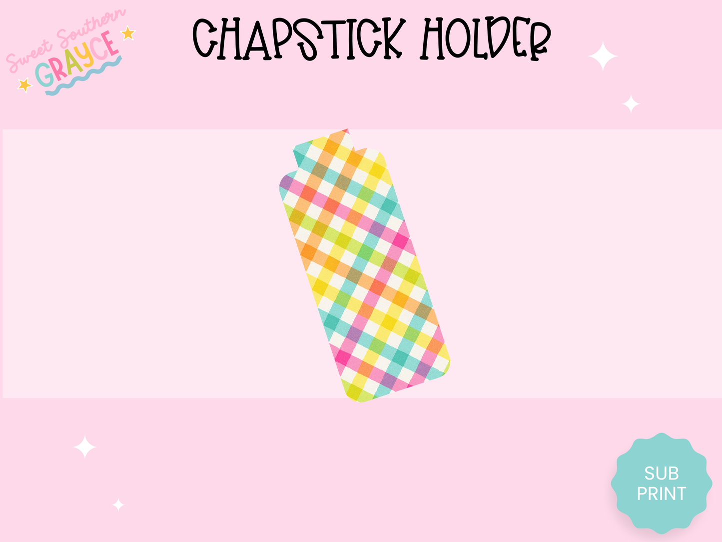 CHAPSTICK HOLDER- CUTE PATTERN