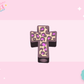 3D STRAW TOPPER- CHEETAH CROSS