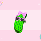 3D STRAW TOPPER- CUTE PICKLE