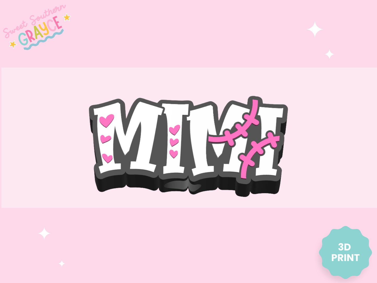 3D STRAW TOPPER- MIMI