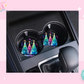 CAR COASTER SUBLIMATION TRANSFER - COLORFUL CHRISTMAS TREES