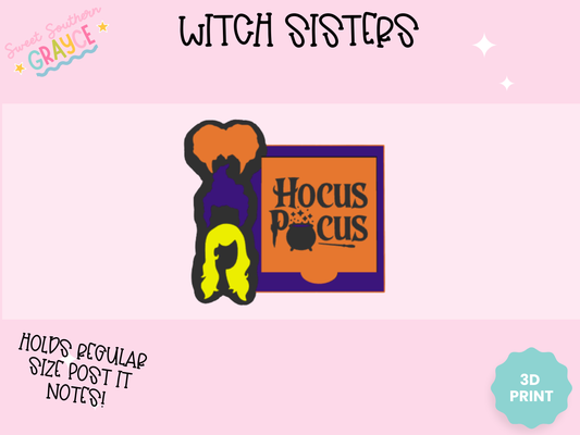 3D STICKY NOTE HOLDER- WITCH SISTERS