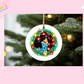 ORNAMENT SUBLIMATION TRANSFER - GREEN FLANNEL FLYING CARPET PRINCESS
