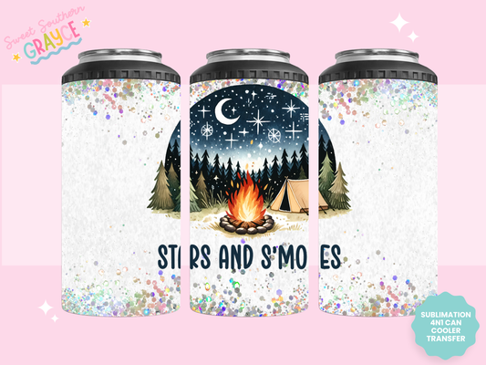 4n1 CAN COOLER TRANSFER- STARS AND SMORES