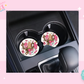 CAR COASTER SUBLIMATION TRANSFER - PINK CHEETAH TEACH