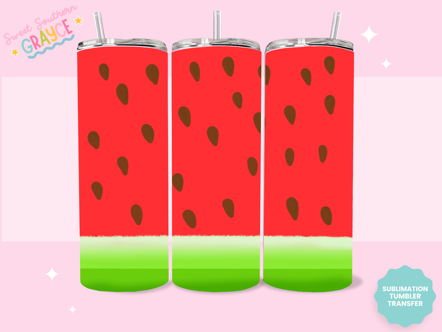 20oz SUBLIMATION TRANSFER - WATERMELON