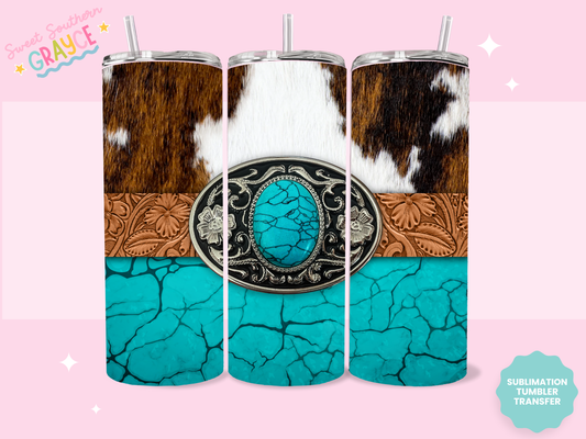 20oz SUBLIMATION TRANSFER - TURQ BELT