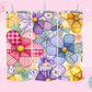 20oz SUBLIMATION TRANSFER- QUILT FLOWERS