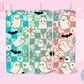 20oz SUBLIMATION TRANSFER- CHECKERED GHOSTIES THINGS