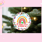 ORNAMENT SUBLIMATION TRANSFER - SHAPE LITTLE MINDS RAINBOW