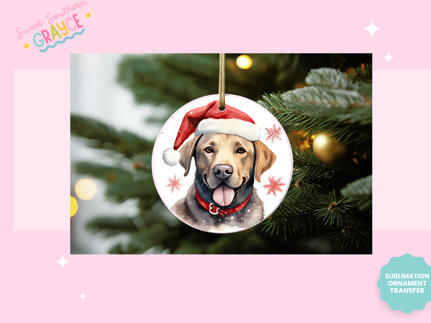 ORNAMENT SUBLIMATION TRANSFER - DOG BREADS