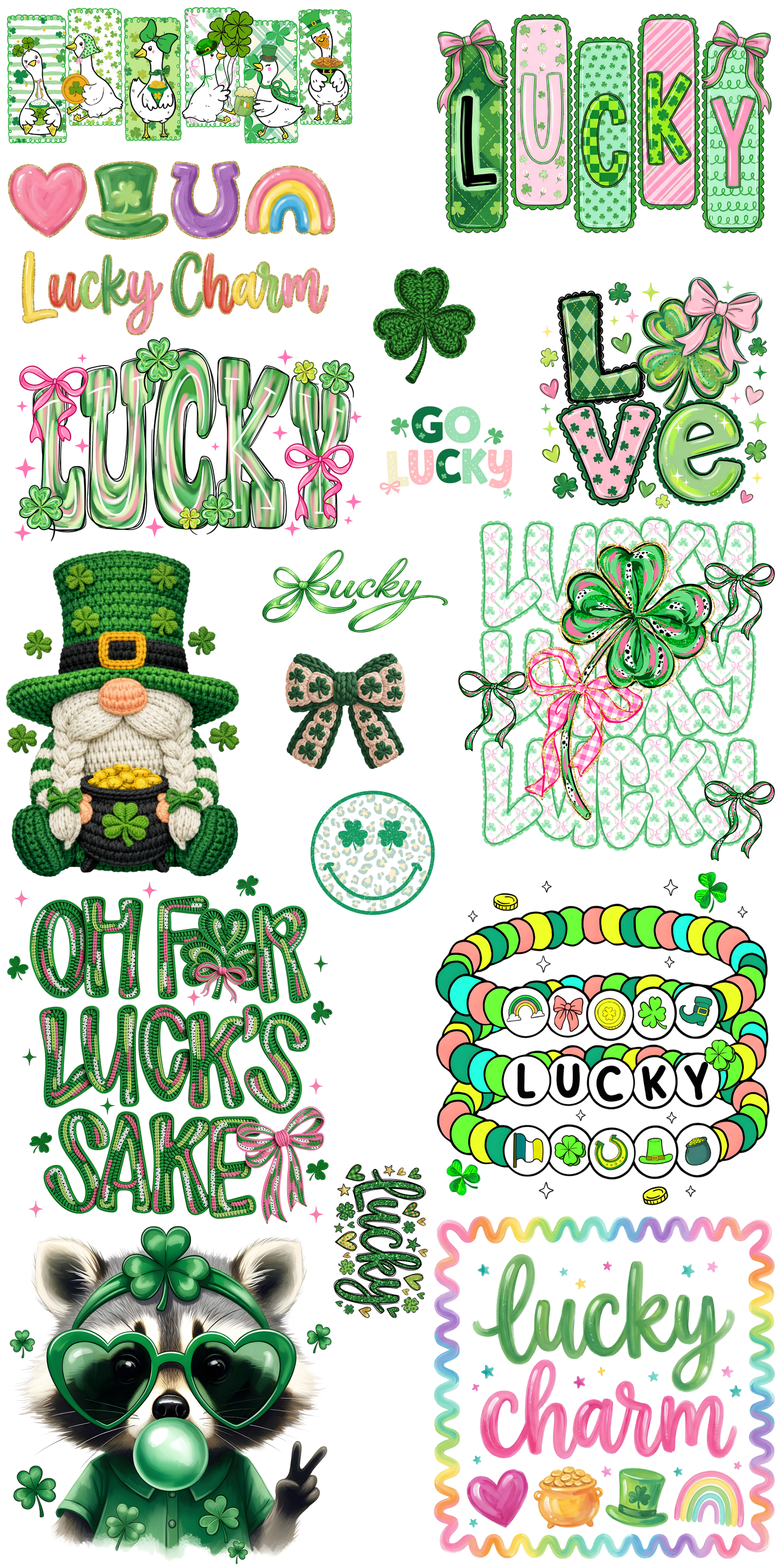 DTF 22x48 GANG SHEET- ST PATTYS