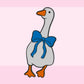 3D STRAW TOPPER- SILLY GOOSE BOW