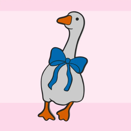 3D STRAW TOPPER- SILLY GOOSE BOW