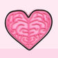 3D STRAW TOPPER- HEART BRAIN