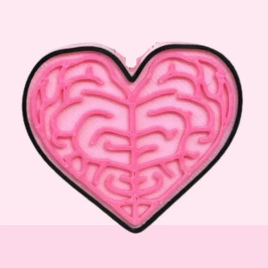3D STRAW TOPPER- HEART BRAIN
