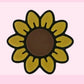 3D STRAW TOPPER- SUNFLOWER