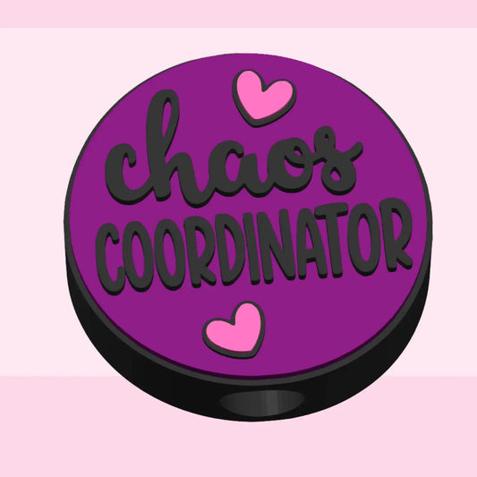 3D STRAW TOPPER- CHAOS COORDINATOR