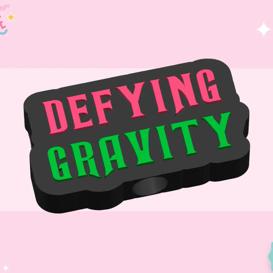 3D STRAW TOPPER- DEFYING GRAVITY